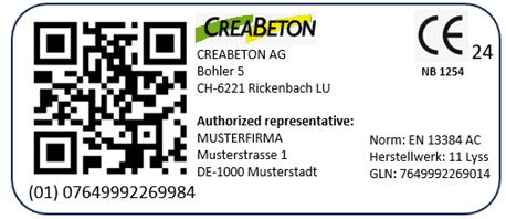 Possible representation of a label with the required DPP modules.